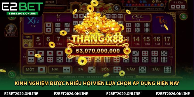 Kinh nghiệm được nhiều hội viên lựa chọn áp dụng hiện nay